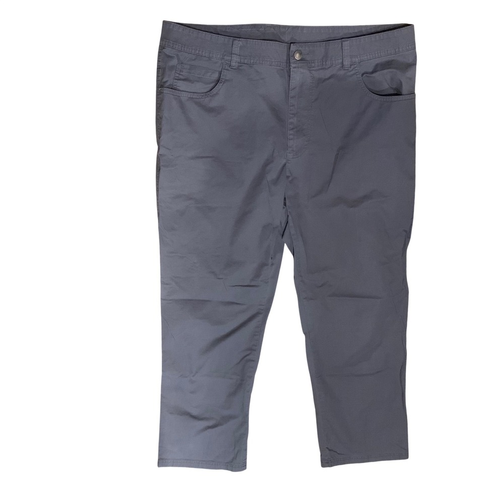 Columbia Rapid Rivers Pants Mens 38x30 Gray Regular Fit Cotton Stretch Chino